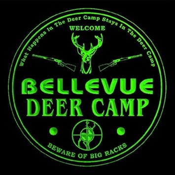 4 x cctu2255-g BELLEVUE diseño de ciervo Camp Big para esbozar golpes