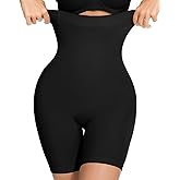 FVACPJ Women's Shapewear Tummy Control Shorts Ultralight High Waisted Shapewear Shorts Seamless Body Shaper Thigh Slimmer Black