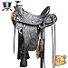 HILASON 15 in Western Horse Wade Saddle Leather Ranch Roping Antique Blackthumb 1