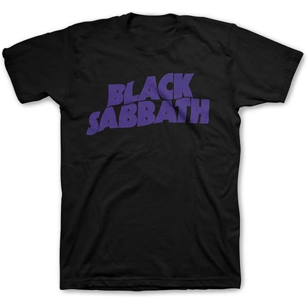 Black Sabbath T Shirt Classic Wavy Vintage Band Logo