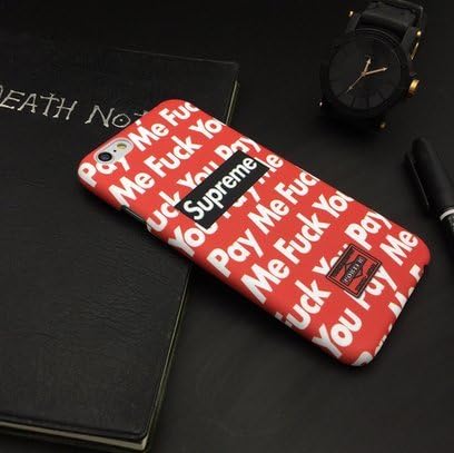 Amazon Supreme シュプリーム夜光 人気 Iphone6 6s おしゃれ 携帯カバー Iphone6plus 6splus ケース 兼用ケース 英字 スマホカバー スマホケース Iphoneケース スマイルマーク Fashion 個性 耐衝撃 超軽量 高品質 Iphone6 Plus 6s Plus レッド 並行輸入品 ケース