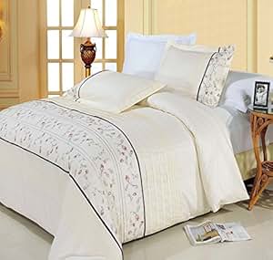 Amazon.com: Anna Embroidered 8PC King Size Bed in a Bag
