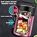 SSAWcasa Vaccum Flask for Hot Food, 27oz Soup Container for Adults, Wide Mouth Stainless Steel Food Jar, Insulated Lunch Container with Spoon & Handle, Leak Proof Thermal Bento Box Flask Meal Carrier