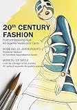 Pepin Press 20th Century Fashion, POSTCARD COLOURING BOOK (96129) by 