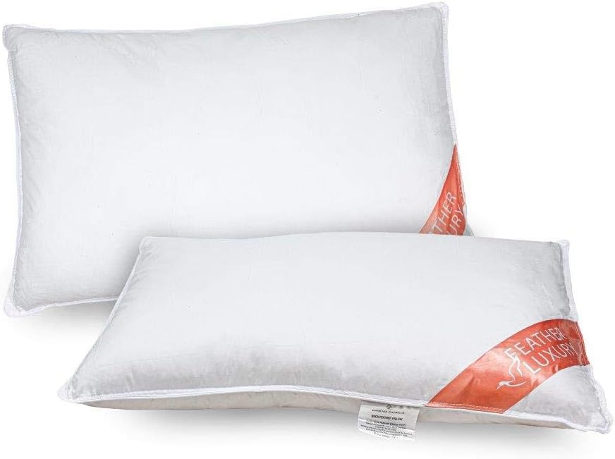 Lions 13.5 Tog Duck Feather Down Quilt - Luxury Deluxe Duvet | Hotel Quality | Super Soft | Warm and Cosy | Anti Allergy | Machine Washable | Pillow Pair | 48 x 75 cm