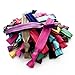Ribbon Hair Bands No Tangle No Crease Ties - Rainbow Color 30 Pack