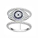 KIVN Fashion jewelry Spiritual Tiny Pave Evil eye CZ Cubic Zirconia Finger Rings for Women (8)