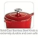 Tramontina Bestow Enameled Cast Iron Sauce Pan with Lid, 2.5-quart, Red