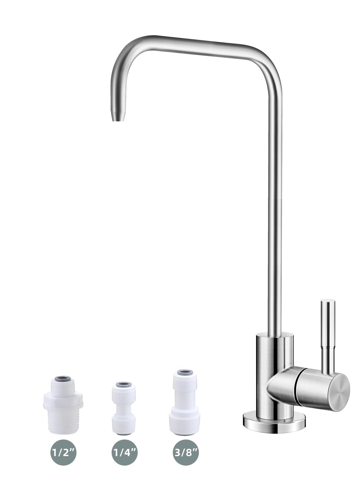 Photo 1 of Bifordo Drinking Water Faucet,Lead-Free Water Filter Faucet,Easy to Install Reverse Osmosis Faucets for Kitchen Bar Sink,Brushed Nickel SUS304 Stainless Steel