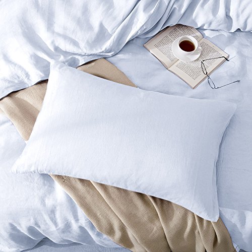 Lausonhouse 100% Pure French Linen Sheet Set,Luxurious Linen Bedding Set,Deep Pocket,4 Pieces - King - Thumbnail 3