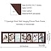 Adeco PF0274 Decorative Walnut Color Wood Wall Hanging Picture Photo Frame, 7 Divided Openings of 4x6 inches each