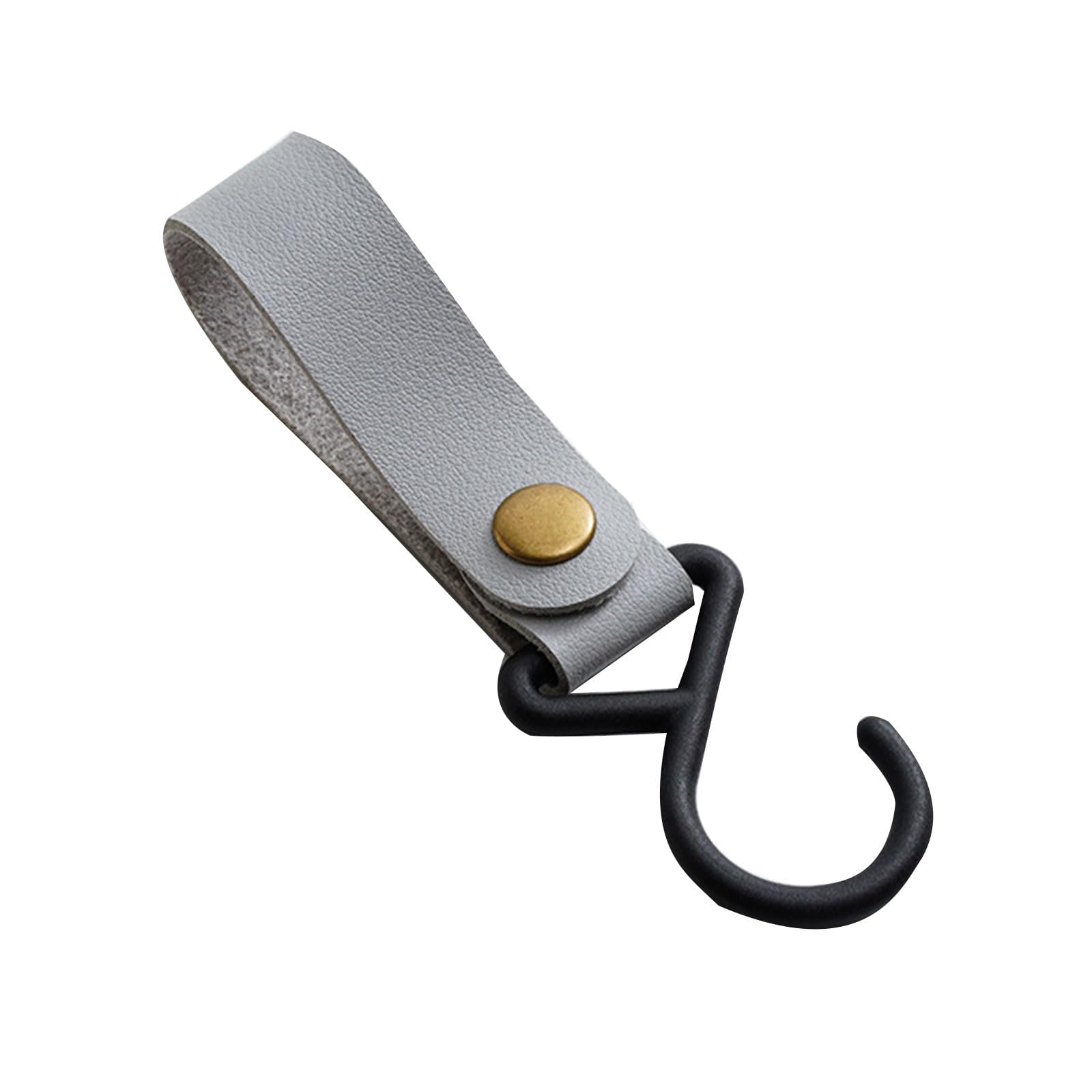 TRHDFW 9 Pcs S Hooks, PU Leather S-Hooks,Multifunctional S-Hooks,Camping Hook,Leather Style Handlebar Clips,Tent Canopy Cloth Clip,for Kitchen Bathroom Bedroom Office(3 Colours)