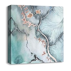 Canvas Wall Art Abstract Bricks Feature...