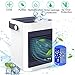 DOUHE Air Cooler with Ice Tray, Mini Portable Air Conditioner Fan Personal Noiseless Evaporative Air Humidifier for Home Room Office Desktop Nightstand White
