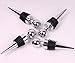 Bekith Zinc Alloy Bar Tools Ball Design Wine Bottle Stoppers, Drop Ring, Set of 5