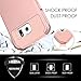 Hinpia Galaxy S6 Case (Not Fit S6 Edge/ S6 Edge Plus) 2 in 1 Dual Layer Heavy Duty Rugged Shockproof Slim Protective Hard Soft Rubber Bumper Case Cover for Samsung Galaxy S6 (Rose Gold)