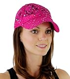 Women's Lace Glitter Sequin Baseball Hat Cap