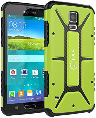 Galaxy S5 Case, Jola Case for Samsung Galaxy S5, [Green][W/Screen Protector]