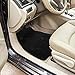 ZONETECH All Weather Rubber Car Interior Floor Mats 3-Piece Trimmable Waterproof Odorless Black Heavy Duty Universal Fit