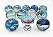 Tropical, Ocean, Fish, Nautical Glass Knobs, Drawer Pulls - 12 Pack