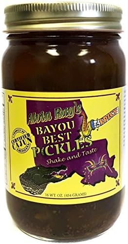 GOURMET FOOD, ALIVIN RAYS BAYOU BEST PICKLES, MILD, 16 WT OZ