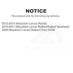 Front Disc Brake Rotors Pair For Mitsubishi Lancer