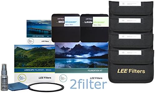 Lee Filters 72mm Ultimate Essentials Landscape Kit - FK Holder, 72mm Wide Angle Adapter Ring, 4x6 0.6 Grad SE, 4x6 0.9 Grad SE, 4x6 0.6 Grad HE, 4x6 0.9 Grad HE, Little Stopper, Big Stopper, NEW Lee 105mm Slim Landscape Circular Polarizer & Front Accessory Ring, with 2filter cleaning kit