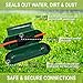 Hot Headz H-EXT-302 Outdoor Extension Safety Seal Resistant Cord Cover for Holiday Lights Water Fountains, Pool Pumps, Air Conditioners, Etc, 2 Pack, Green