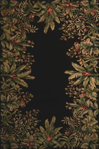 KAS Emerald 2'6" x 8' Hand-Tufted Wool Runner Rug in Black