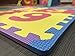 Ottomanson Alphabet & Numbers Multipurpose Interlocking Puzzly Play Mats, 36 Square Feet, Multicolor
