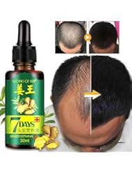 Hair Regrow 7 Day, Ginger Germinal Essential Oil Hair Growth Hair Loss Treatment Hair Care Hair Growth Serum for Men & Women 30ml
