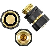 QUICK CONNECT GARDEN HOSE CONNECTOR - SET OF 3 MALE AND 3 FEMALE CONNECTORS