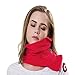 Travel Pillow - Machine Washable Scientifically Proven Super Soft Comfortable Necka & Portable for Airplane Car Train and Bus Travel Pillow (RED)