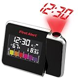 First Alert Weather Clock Radio,Black (SFA2200)
