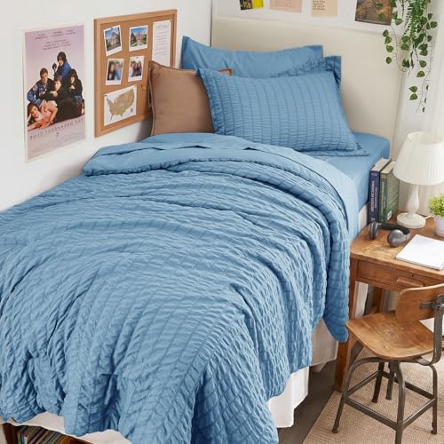 HYMOKEGE Mineral Blue 5-Piece Comforter Set