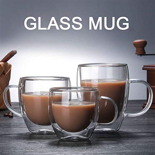 ZMK-720 Gläser Transparente Glaskaffeetasse Milch-Tee Bier Doppel Hitzbeständige Cocktailglas Drink Cup Tumbler Cup… – Bild 7
