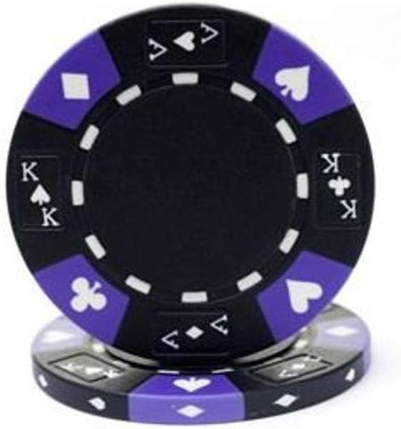 different color poker chips
