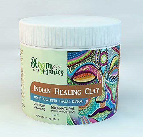Indian Healing Clay Powder, Deep Pore Cleansing & Face Detox 1 Pound (1)