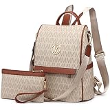 beige travel backpack handbag and purse 2pcs LOVEVOOK Laptop for Women, 15.6 Inch Work Laptop Bag with USB Port, Fashion Teacher Nurse Backpack Purse, Waterproof Computer Backpack with Organizer Bag, 2PCS, Beige-Bean Green : Electronics This product is a set of two LOVEVOOK fashion laptop backpacks designed for carrying laptops and organizing work supplies LOVEVOOK 2Pcs Fashion Laptop Backpack