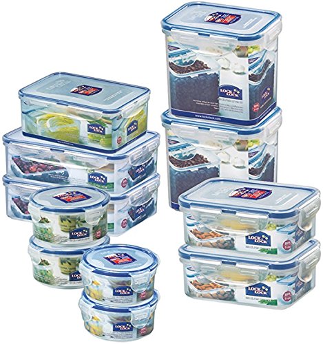 Lock & Lock Water Tight Food Containers, 22-Piece Set