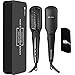 Hair Straightener Brush BearMoo Best Straightening Brush Ceramic Faster Heating MCH Technology, Double Anion, Anti-Scald Comb Teeth- Gift Packaging