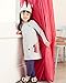 Magical Baby Little Girls Spring Fall Winter Cotton Long Sleeve Striped Hedgehog Applique A-line Dress 4-5T