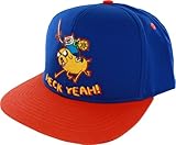 Adventure Time Heck Yeah Mens Blue Adjustable Hat