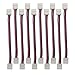 Alightings RGBW LED Strip Connector for 5 Pin 10mm Non-Waterproof LED Strip Lights (Pack of 10)