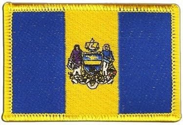 USA City of Philadelphia Flag embroidered Iron-On Patch