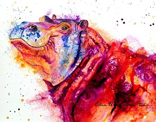 Spirit of Hippo hand-signed fine art print by Ellen Brenneman