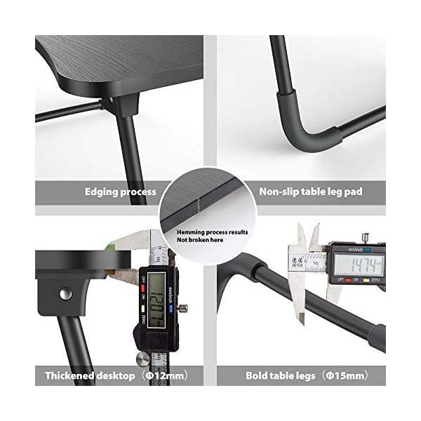 Laptop-Table-with-USB-Ports-Elekin-Laptop-Standing-Desk-for-Bed-Portable-Bed-Tray-Lap-Desk-with-Cup-Holder-for-Writing-Reading-Working-on-BedCouchSofa-with-Little-Gift-Small-Fan-Small-Lamp Laptop Table with USB Ports, Elekin Laptop Standing Desk for Bed, Portable Bed Tray, Lap Desk with Cup Holder for…