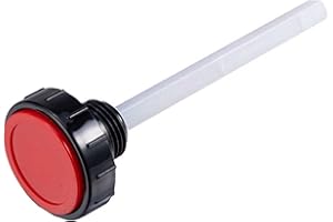 FUNLIFEGO Hydraulic Fluid Reservoir Air Breather with Dipstick | Dump Cap Breather Replacement for Automotive Hydraulic Systems | Red Dehumidifier Cap for Hydraulic Equipment (∅1.1 x ∅0.63 inches)