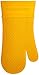 Rachael Ray Silicone Kitchen Oven Mitt with Quilted Cotton Liner, Yellow