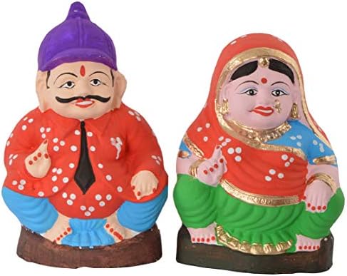 Navya Navelli Earthenware Hand Made Earthen Money Box (30.4 cm x 15.2 cm x 15 cm, Combo of 2)